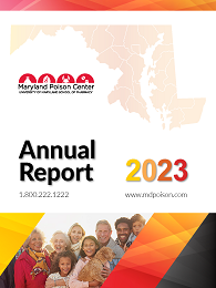 Cover of the 2023 Annual Report of the Maryland Poison Center